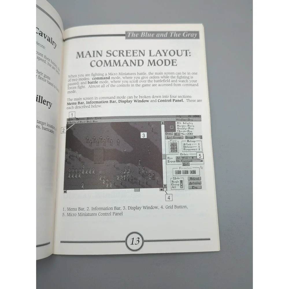 Vtg 1993 Edward Grabowski's The Blue‎ & The Gray Micro Miniatures Battle Manual